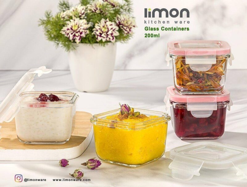 ظرف نگهدارنده مربع کوچک لیمون کد 1976