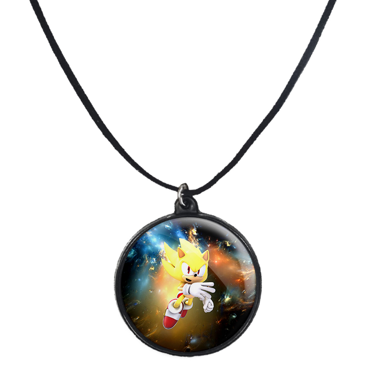 گردنبند پرمانه طرح سونیک کد pmb.14970 مدل دو طرفه