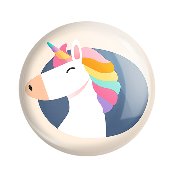 پیکسل خندالو طرح اسب تک شاخ کد 1093