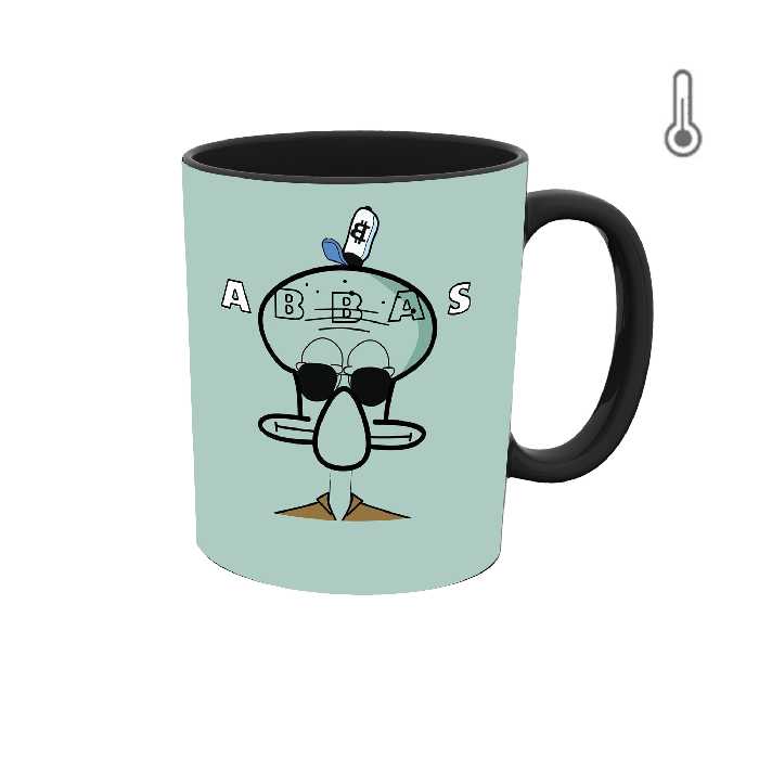 ماگ حرارتی طرح اسم عباس مدل اختاپوس