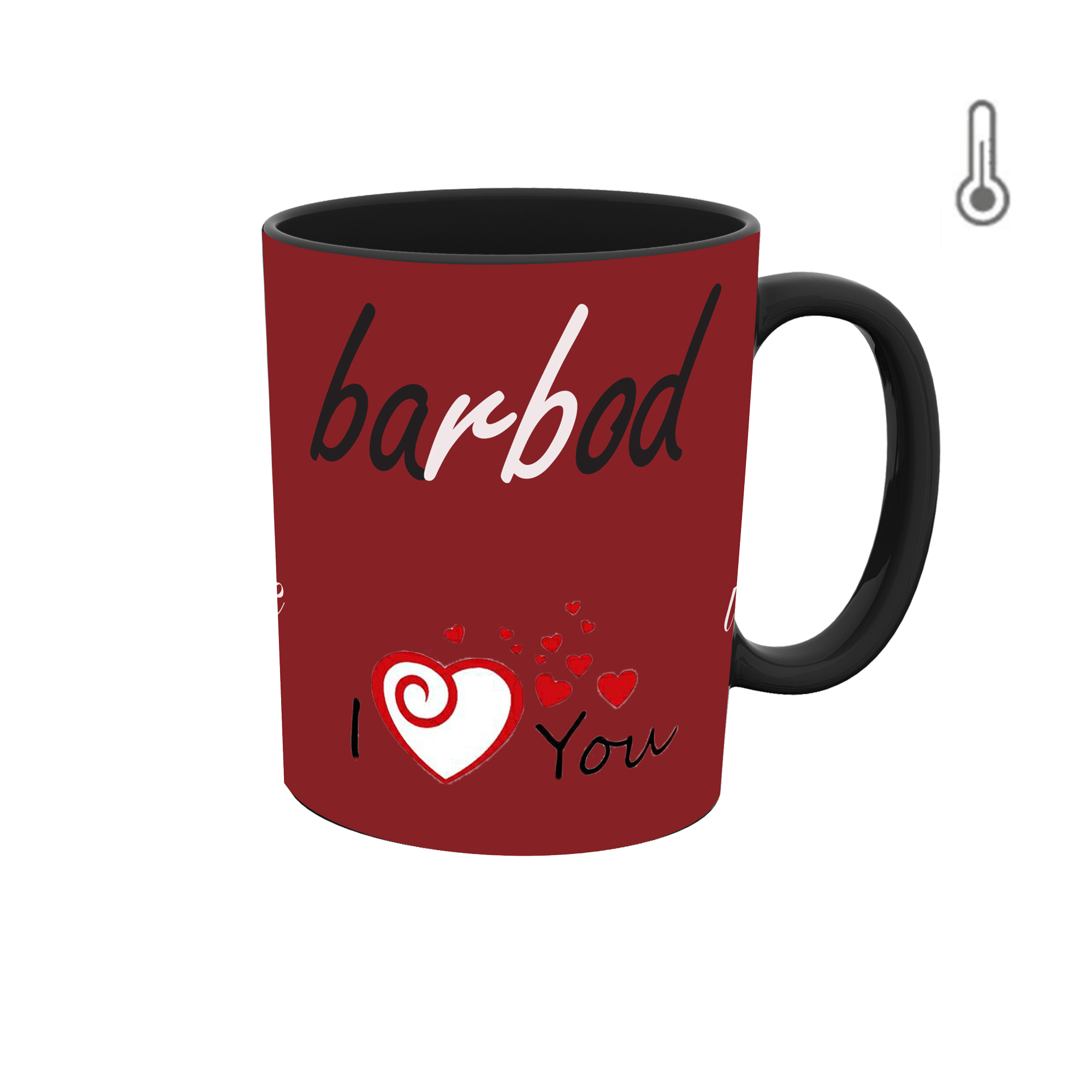 ماگ حرارتی  طرح اسم باربد