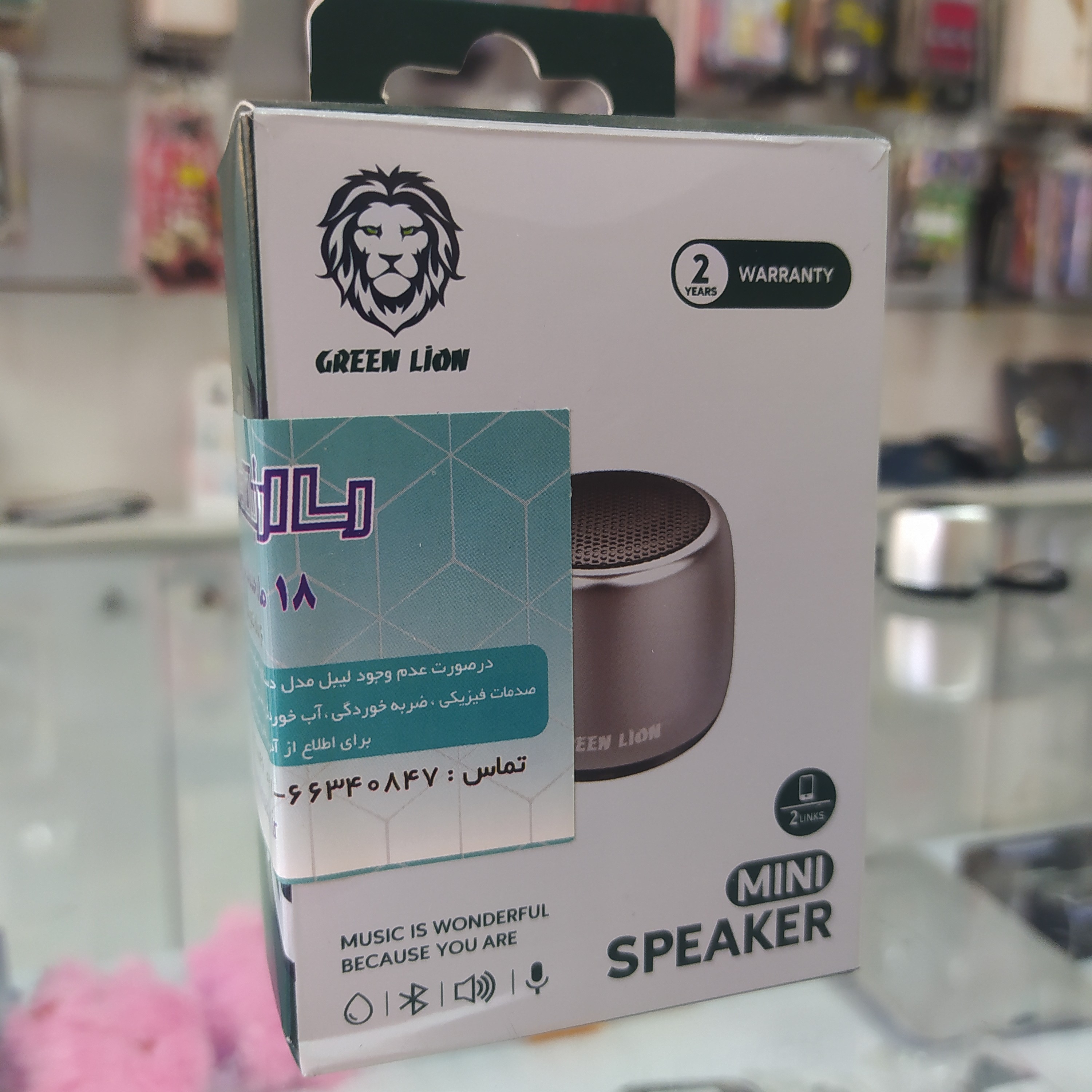 اسپیکر بلوتوثی طوسی مشکی بسیار سبک کوچک اورجینال