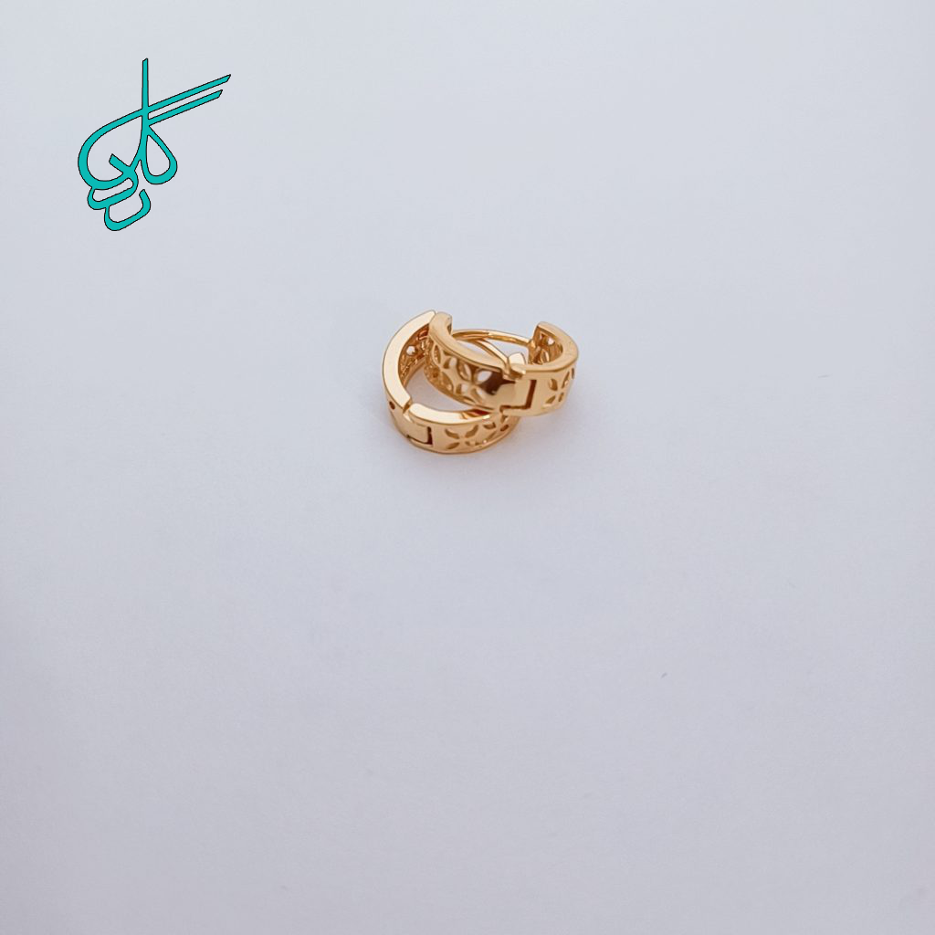 خرید گوشوراه حلقه ای گلد کد 1610021 - ردگل