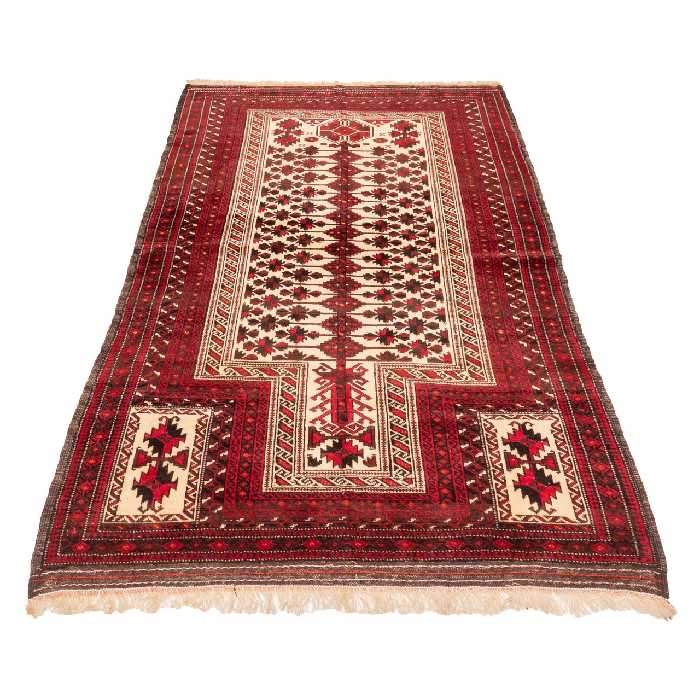 فرش قدیمی دستباف ذرع و نیم سی پرشیا کد 156017