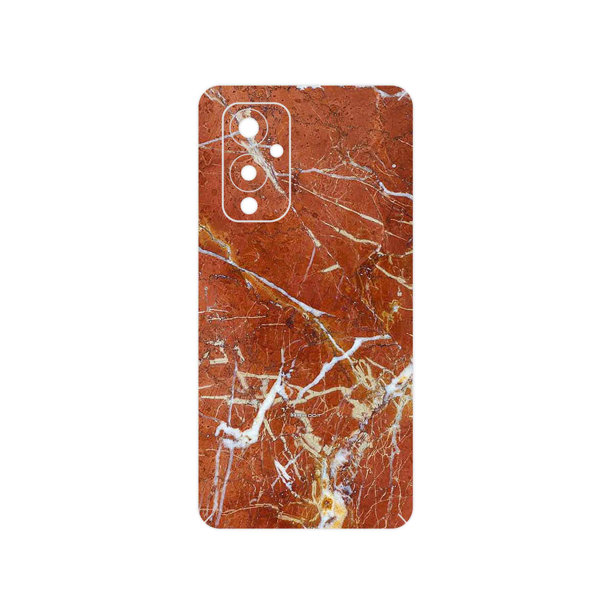 برچسب پوششی ماهوت مدل Red Marble مناسب برای گوشی موبایل وان پلاس 9