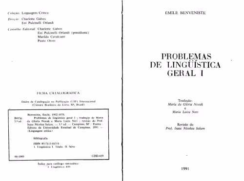 خرید و دانلود نسخه کامل کتاب Problemas de Linguística Geral I