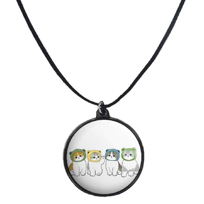 گردنبند پرمانه طرح حیوانات کیوت کد pmb.21556 مدل دو طرفه