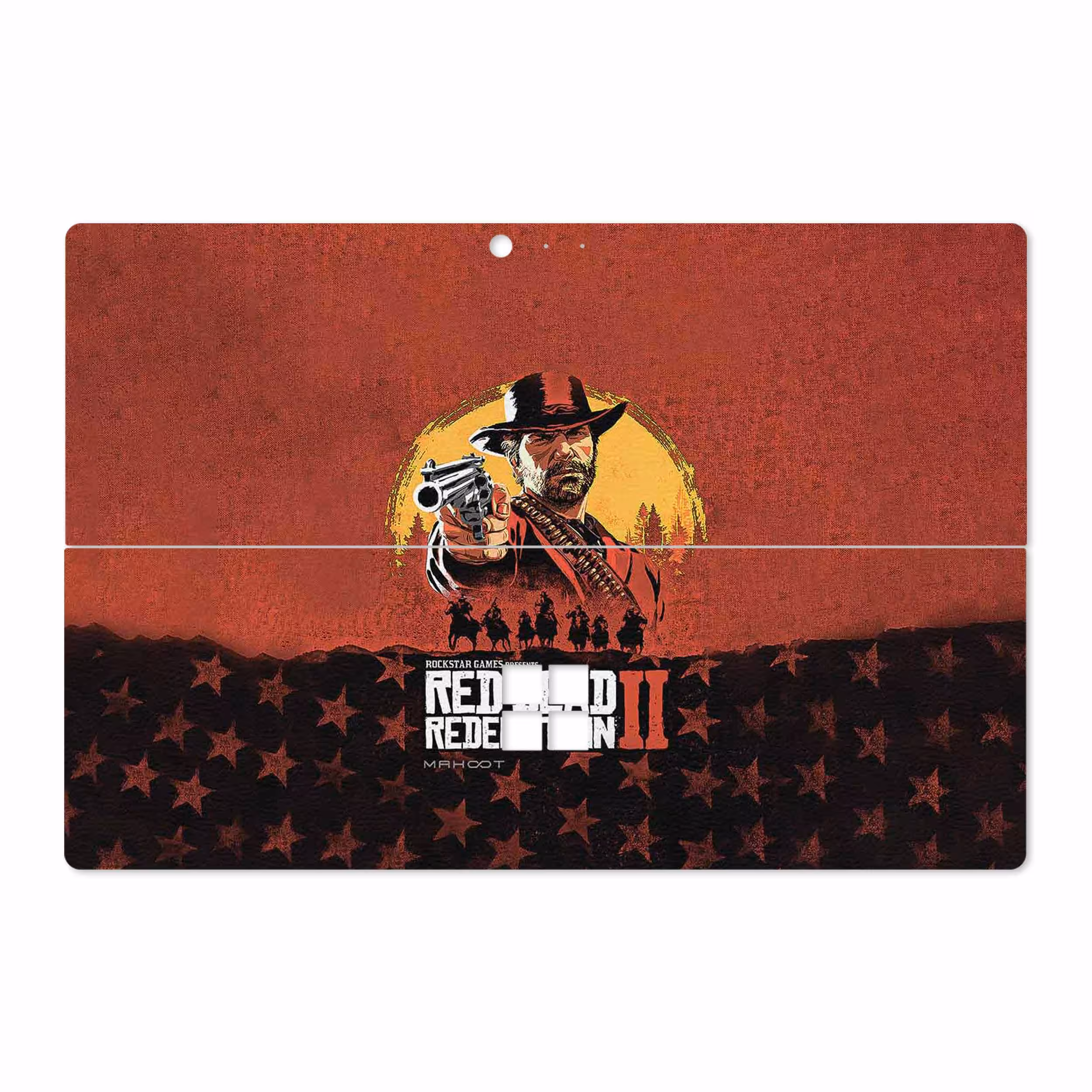 برچسب پوششی ماهوت مدل Red-Dead-Redemption-Game مناسب برای تبلت مایکروسافت Surface Pro 4 2015