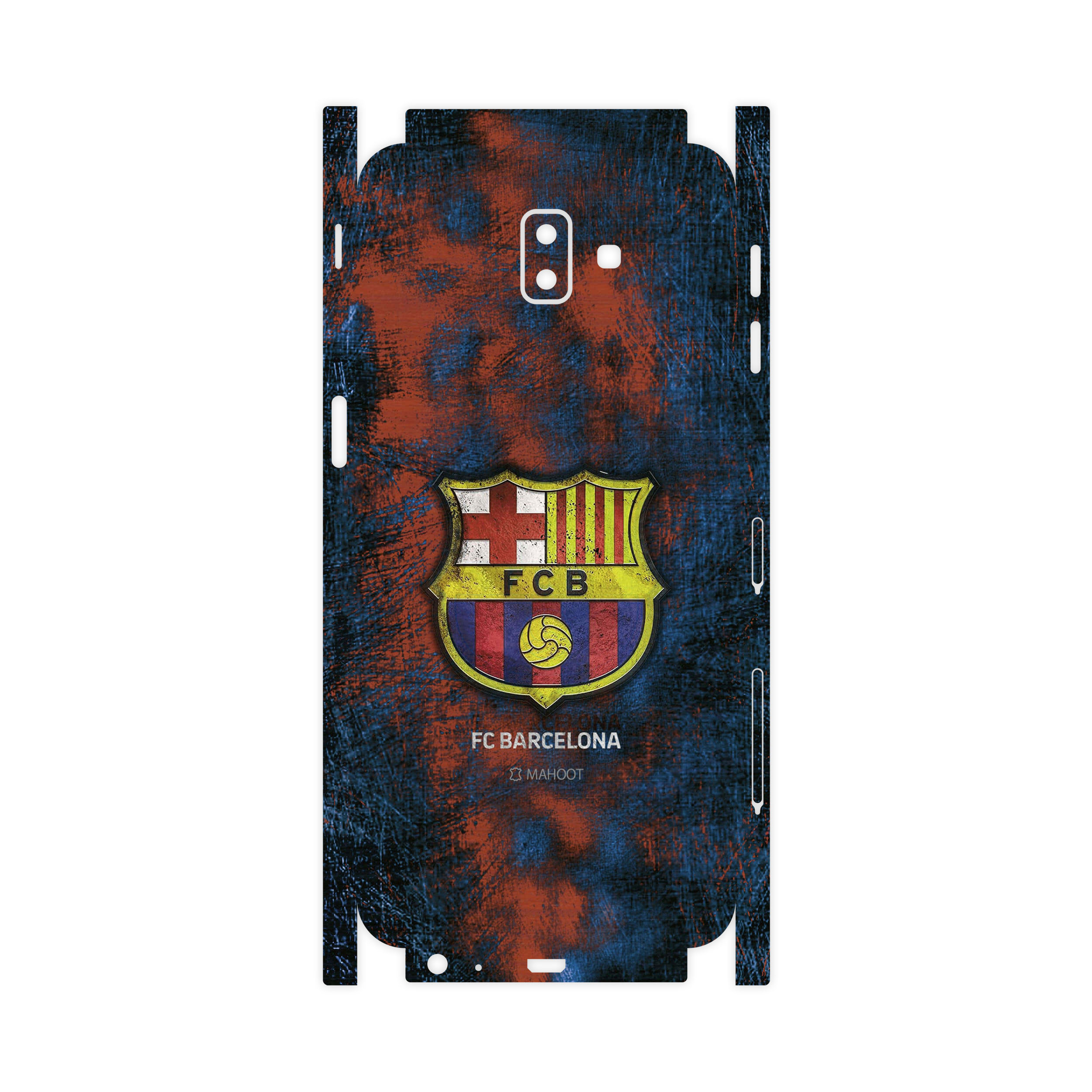 برچسب پوششی ماهوت مدل BARCELONA-FC-2-FullSkin مناسب برای گوشی موبایل سامسونگ Galaxy J6 Plus