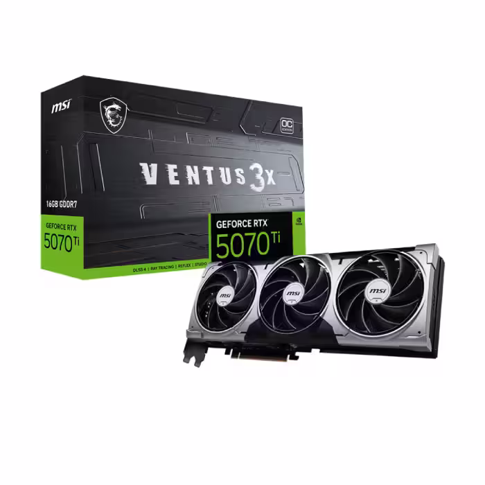 کارت گرافیک ام اس آی مدل GeForce RTX™ 5070 Ti 16G VENTUS 3X OC