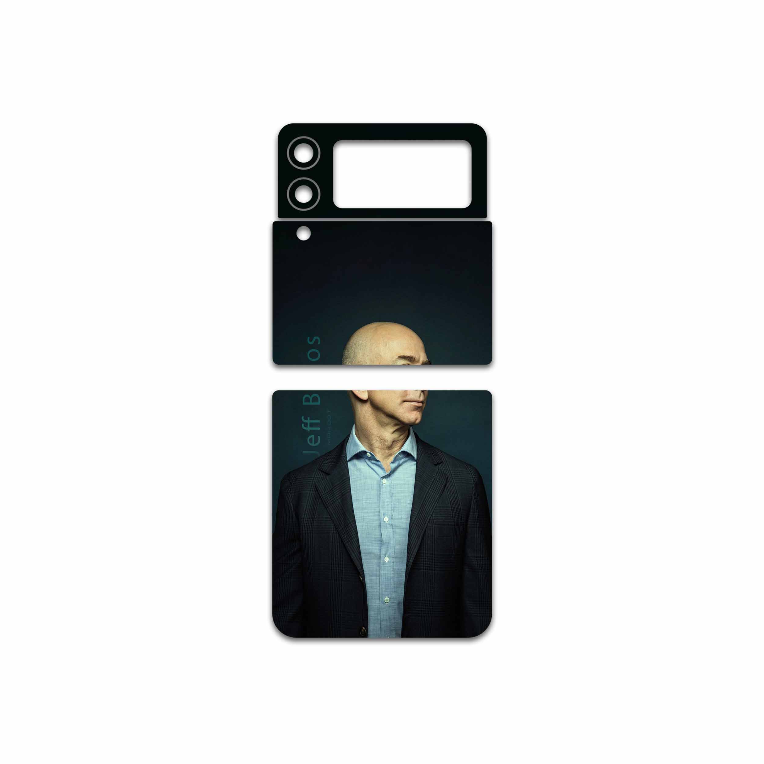 برچسب پوششی ماهوت مدل Jeff-Bezos مناسب برای گوشی موبایل سامسونگ Galaxy Z Flip3 5G