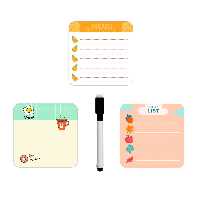 پک مگنت وایت برد رویخچالی به همراه ماژیک - کد 1