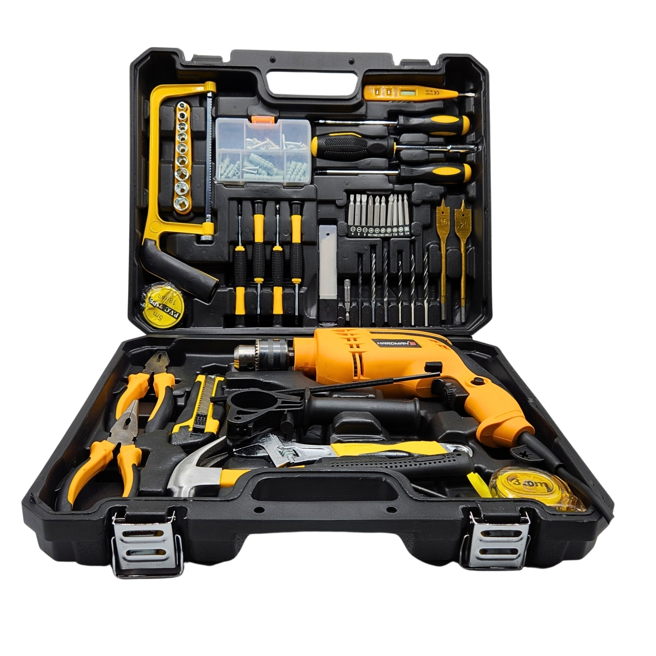 دریل چکشی هاردمن کد 100141 مجموعه  46 عددی