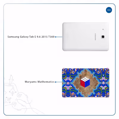 برچسب پوششی ماهوت مدل Maryams Mathematics مناسب برای تبلت سامسونگ Galaxy Tab E 9.6 2015 T560