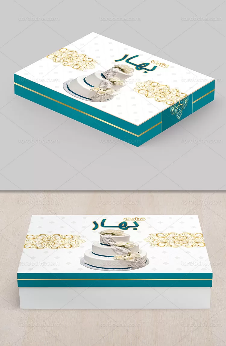 فایل لایه باز جعبه شیرینی | گرافیک با طعم تربچه