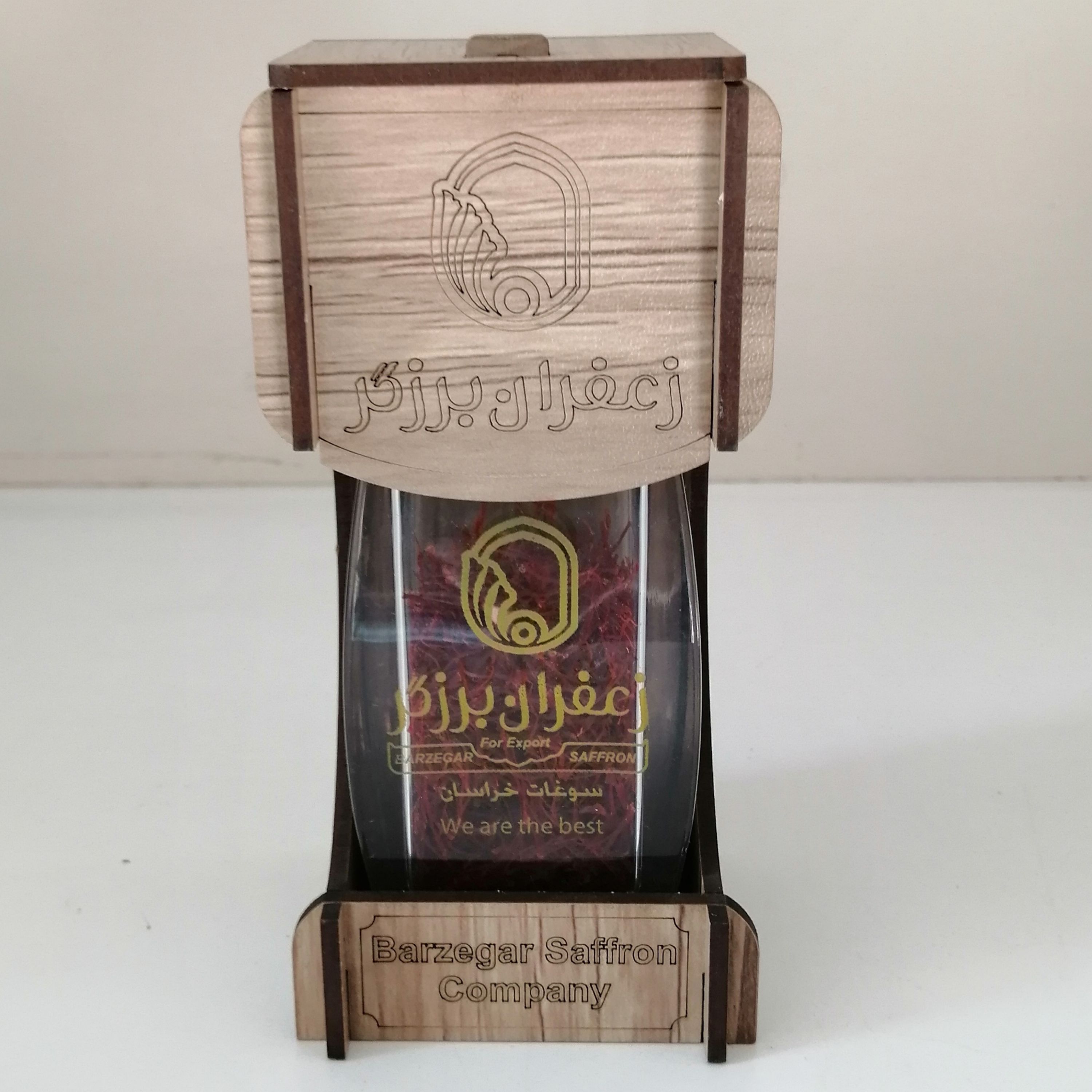 زعفران نگین کریستال چوبی (3گرم) پک دو تایی آقای عطار