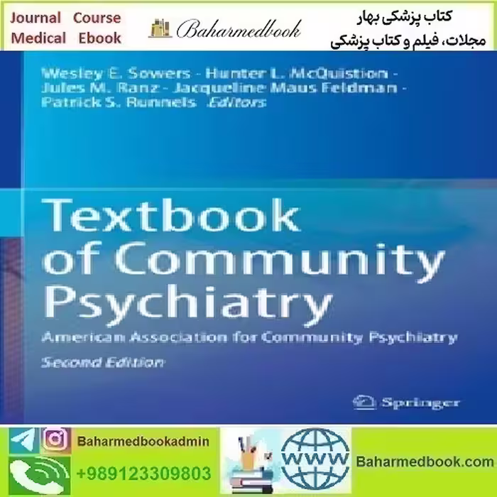 Textbook of Community Psychiatry 2022 TRUE PDF price 1€ - کتاب پزشکی بهار
