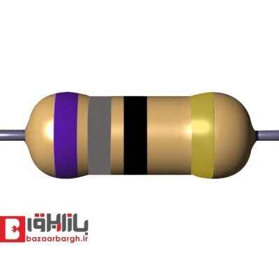 مقاومت 62 اهم 1/2 وات 5 درصد