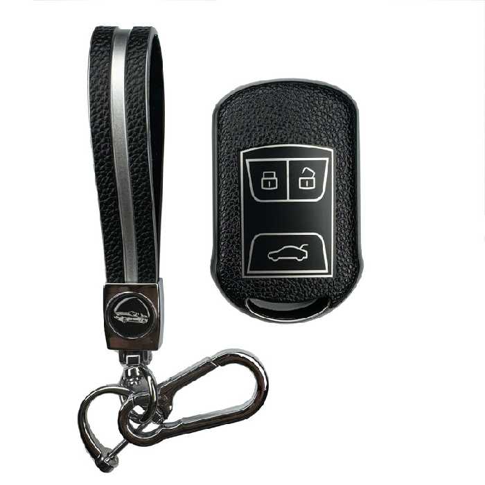 کاور ریموت و سوئیچ خودرو ام آر جی مدل 348 طرح چرمی مناسب برای چری تیگو 5 به همراه جاسوئیچی | کالا مکس