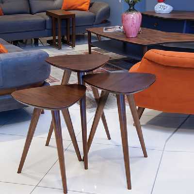 میز عسلی مدل 7899 کد 28 مجموعه 3 عددی