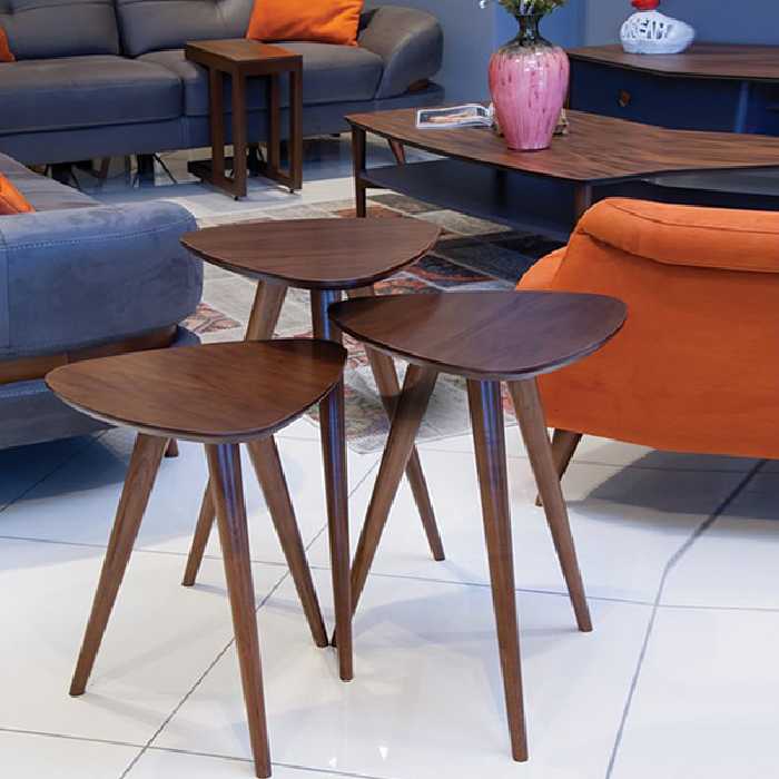 میز عسلی مدل 7899 کد 28 مجموعه 3 عددی