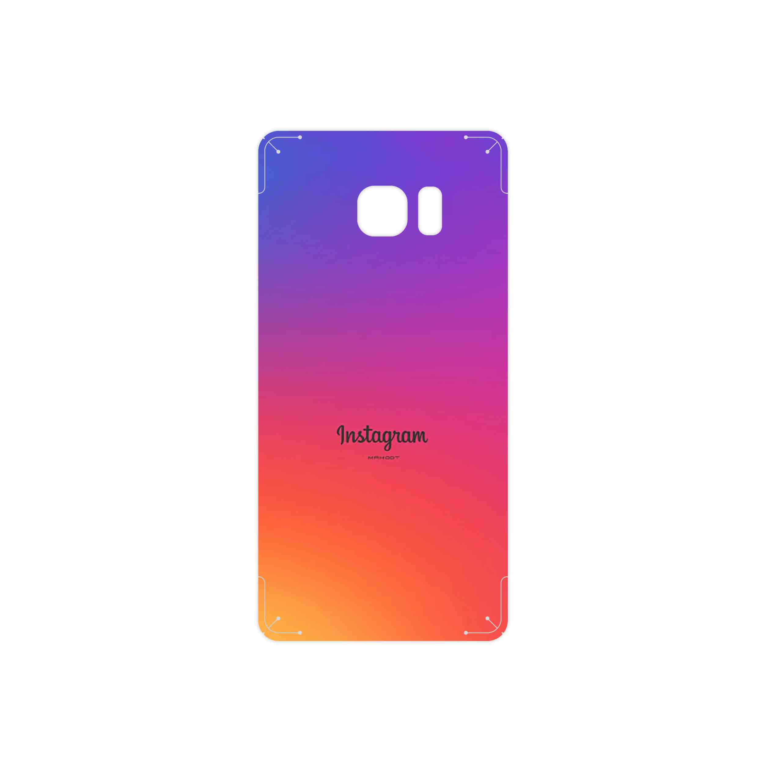 برچسب پوششی ماهوت مدل Instagram مناسب برای گوشی موبایل سامسونگ Galaxy Note 7