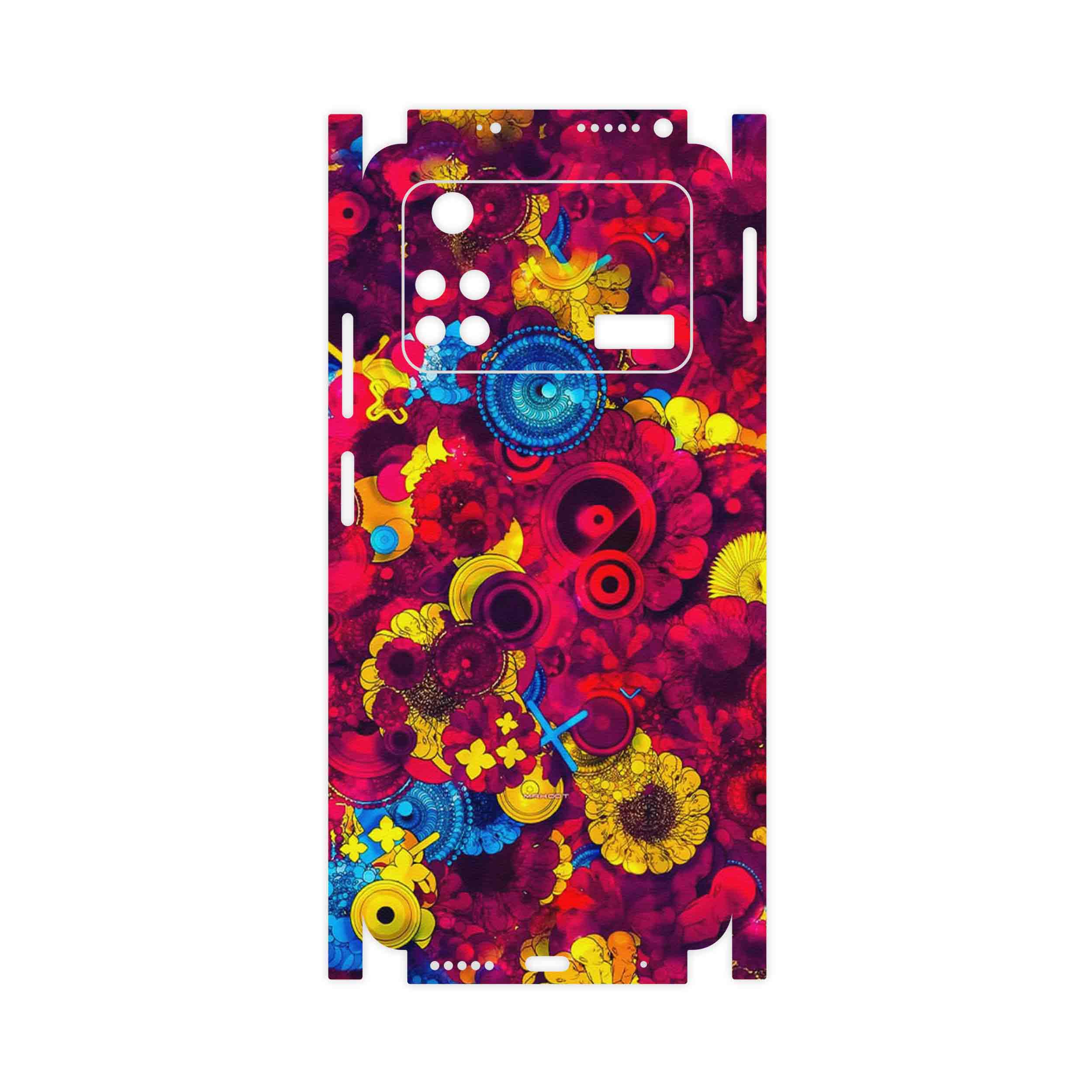 برچسب پوششی ماهوت مدل Vector Flower Garden Digital Art-FullSkin مناسب برای گوشی موبایل شیائومی Poco M4 Pro 4G