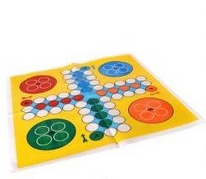 بازی فکری منچ و مار و پله پارچه ای (مهره درشت) - کتاب‌فروشی کوچه کتاب