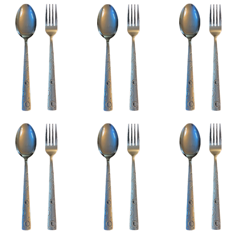 سرویس قاشق و چنگال 12 پارچه مدل بهار 