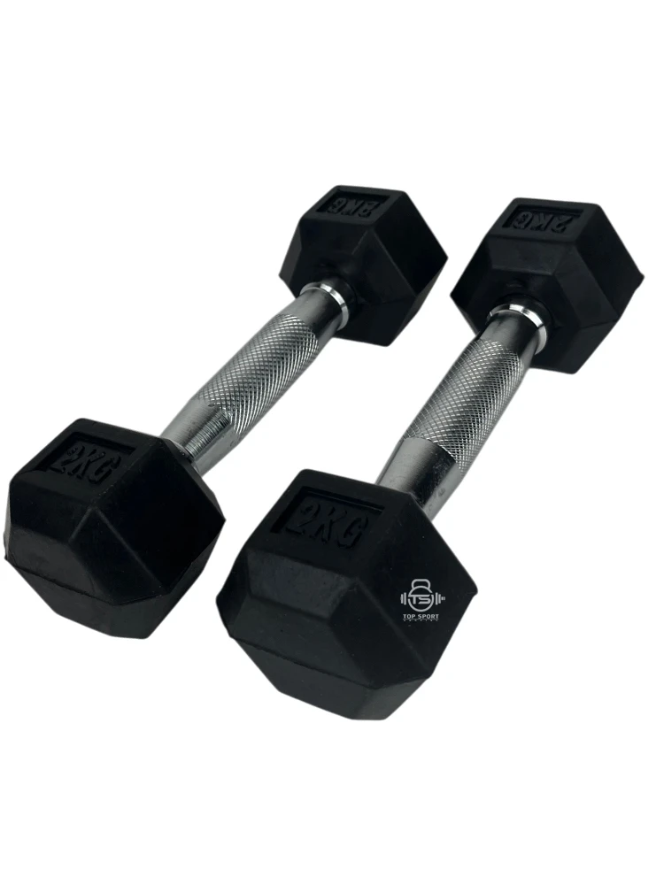 دمبل شش ضلعی استار 2 کیلوگرم بسته دو عددی