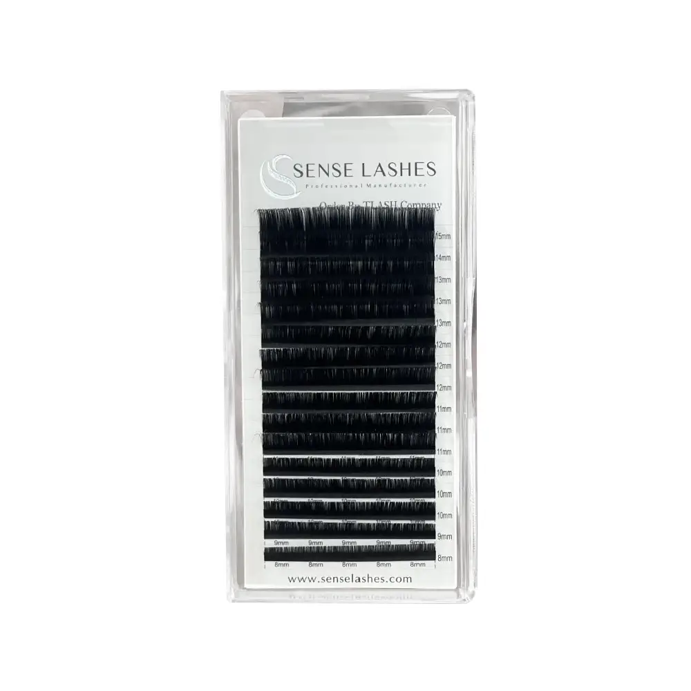 پالت مژه اکستنشن والیوم سنسی لش SENSE LASHES تک سایز 14 ضخامت 0.10 فر D - فروشگاه میرکمالی