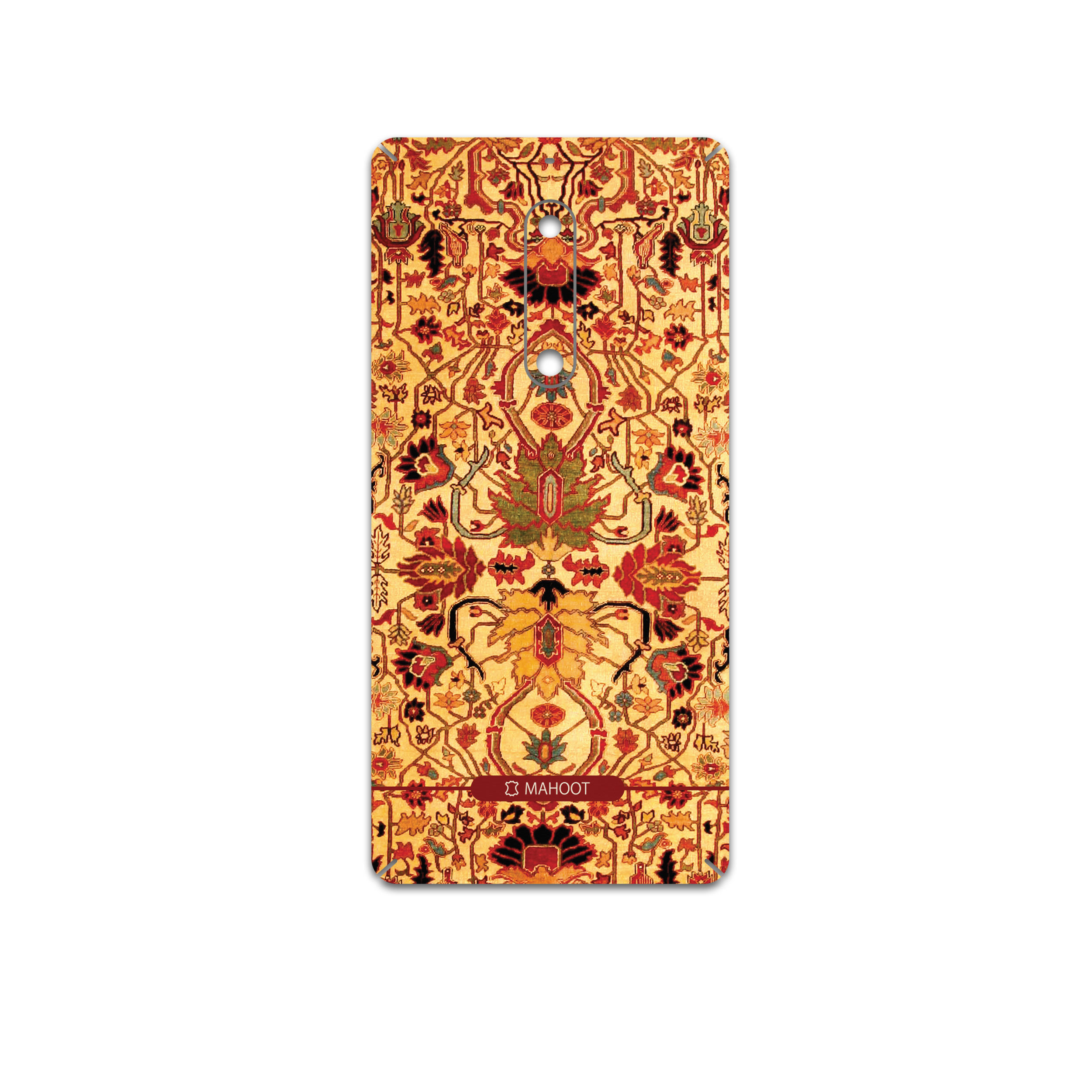 برچسب پوششی ماهوت مدل Persian-Carpet-Yellow مناسب برای گوشی موبایل نوکیا 5