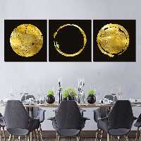 تابلو شاسی بکلیت طرح ورق طلا مدل 248 مجموعه 3 عددی