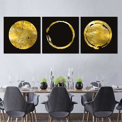 تابلو شاسی بکلیت طرح ورق طلا مدل 248 مجموعه 3 عددی