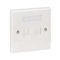 Face Plate دو پورت Schneider مدل DCXIOFPDXXXX - فروشگاه اینترنتی طیف سنتر