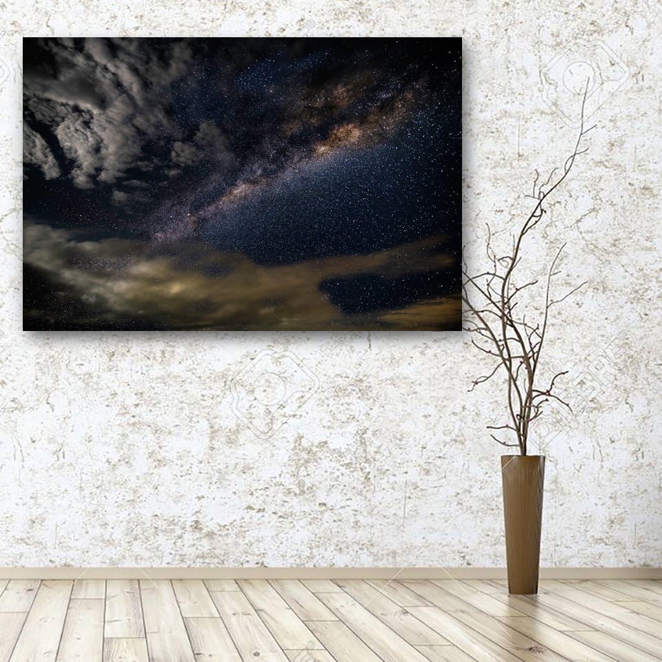 تابلو شاسی طرح شب پر ستاره کد 2