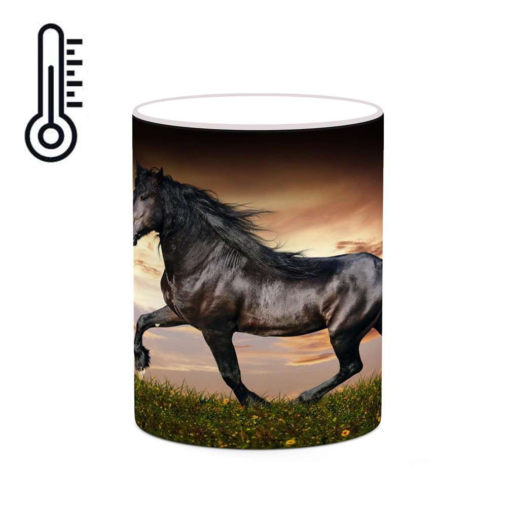 ماگ حرارتی کاکتی طرح اسب مدل mgh24332