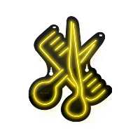 چراغ دیواری نئون دیزاین طرح Barber-BL_YL