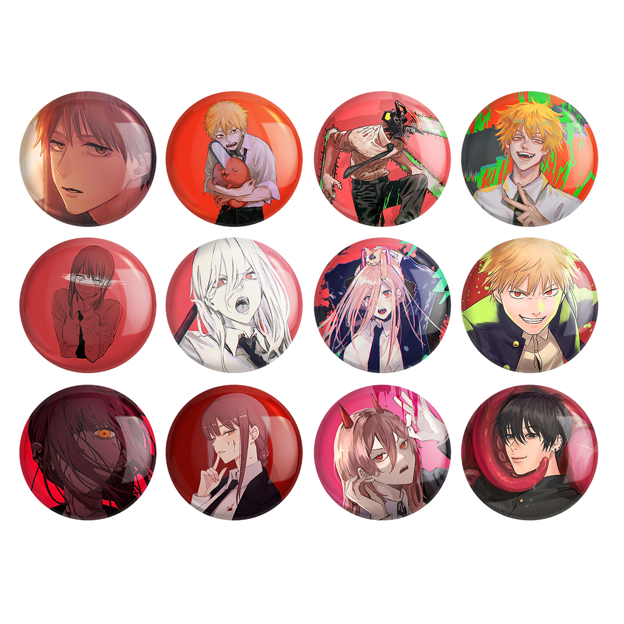 پیکسل خندالو مدل انیمه مرد اره ای کد 988 مجموعه 12 عددی