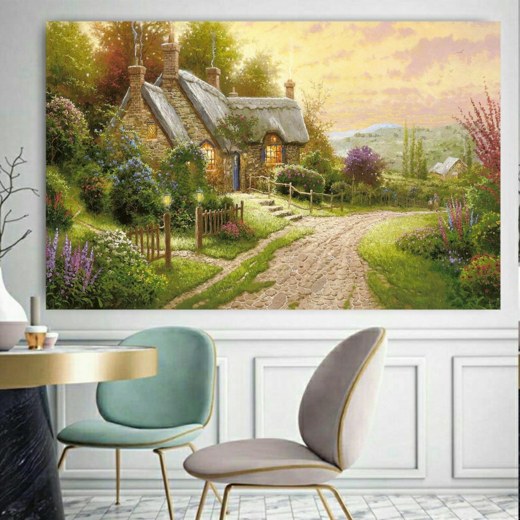  تابلو بوم طرح دهکده کدTB226