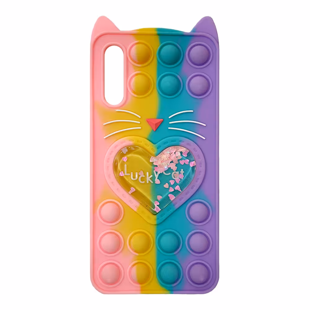 قاب سیلیکونی گربه ای آکواریومی Lucky Cat پاپیتی سامسونگ A70s