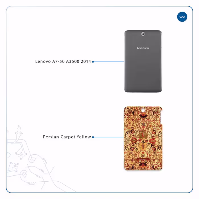 برچسب پوششی ماهوت مدل Iran-Carpet2 مناسب برای تبلت لنوو A7-50 A3500 2014