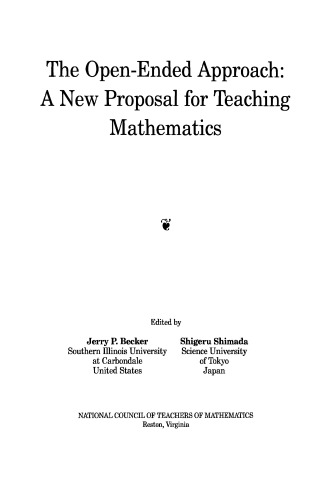 خرید و دانلود نسخه کامل کتاب The Open-Ended Approach: A New Proposal for Teaching Mathematics