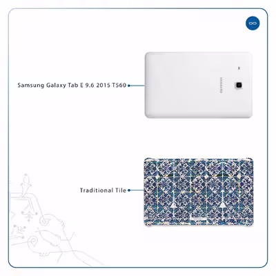 برچسب پوششی ماهوت مدل Iran-Tile1 مناسب برای تبلت سامسونگ Galaxy Tab E 9.6 2015 T560