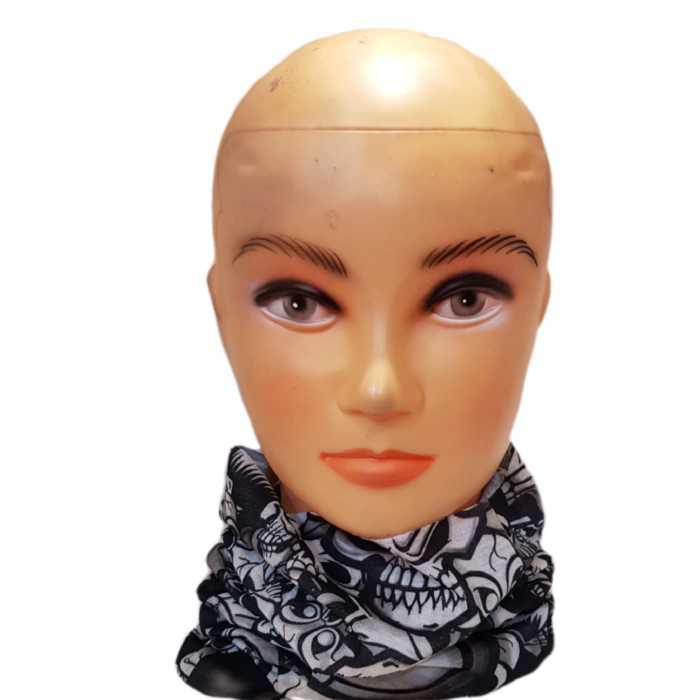 دستمال سر و گردن مدل اسکلت Rokh6