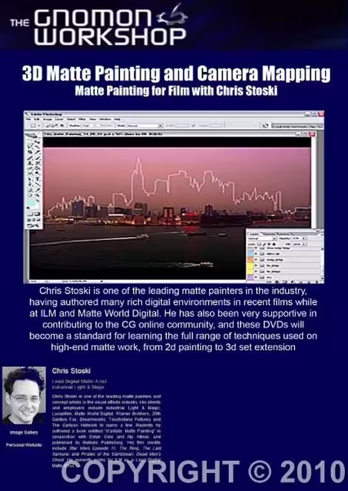 Gnomon 3Ds Max 3D Matte Painting And Camera Mapping Chris Stoski