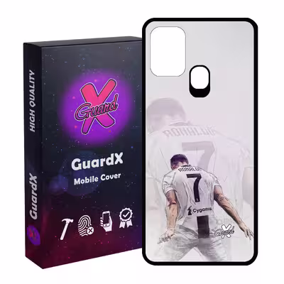 کاور گارد ایکس طرح CR7 مدل Glass10189 مناسب برای گوشی موبایل سامسونگ Galaxy M31 / M31 Prime / F41