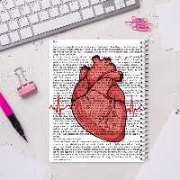 دفتر مشق 100 برگ مدل قلب کد 3 | چاوه