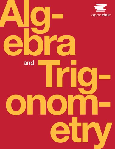 خرید و دانلود نسخه کامل کتاب Algebra and Trigonometry (Fall 2020 Corrected Edition)