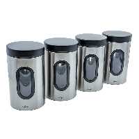 بانکه حبوبات استیل پنجره دار 1 لیتر یونیک شرکتی مدل UN-5970